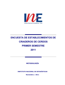 Metodología Encuesta de Criaderos de Cerdos 2011