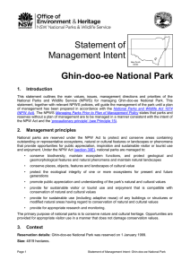 Ghin-doo-ee National Park - Office of Environment and Heritage