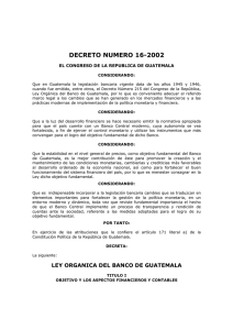 decreto numero 16-2002