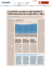 La justicia europea exige igualar la indemnización de temporales y