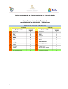 | Mallas Curriculares de las Ofertas Académicas en Educación