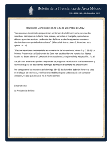 Boletín de la Presidencia de Área México