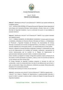 Modifícase el artículo 5to - Concejo Municipal de Rosario