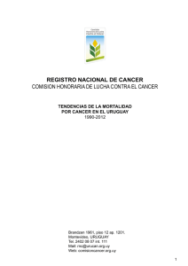 1990 a 2012 - Comisión Honoraria de Lucha contra el cáncer