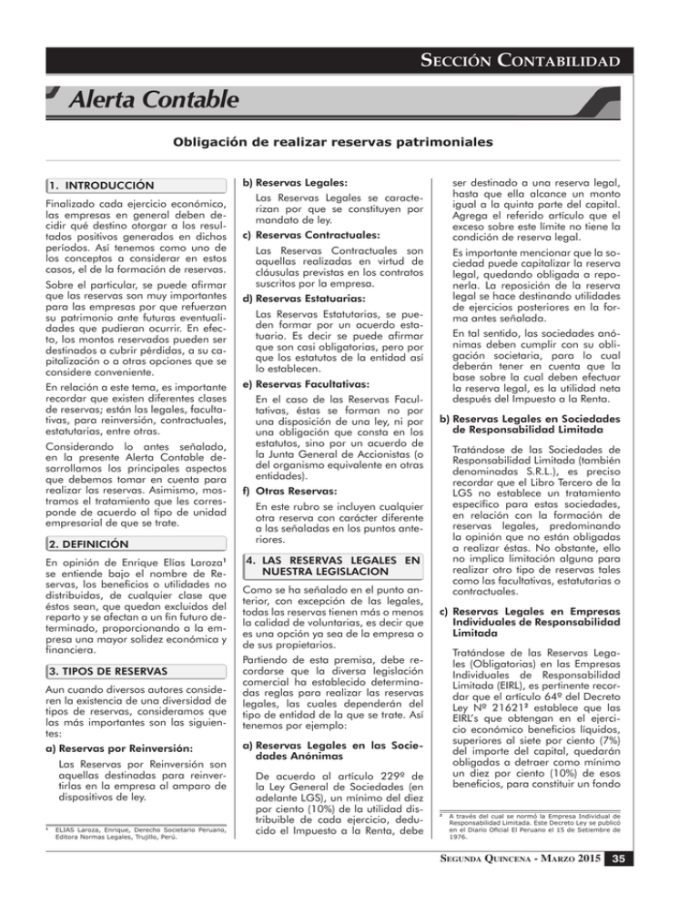 Alerta Contable - Revista Asesor Empresarial