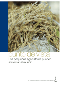 Los pequeños agricultores pueden alimentar al mundo