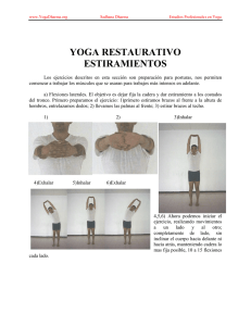 yoga restaurativo estiramientos