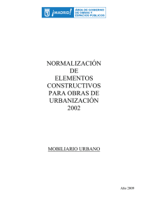 Normalización de elementos constructivos. 2002