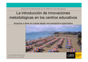 La introducción de innovaciones en los centros educativos