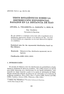 tests estadísticos sobre la distribución exponencial