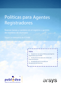 Políticas para Agentes Registradores