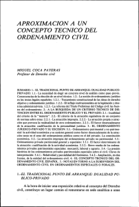 aproximacion a un concepto tecnico del ordenamiento civil