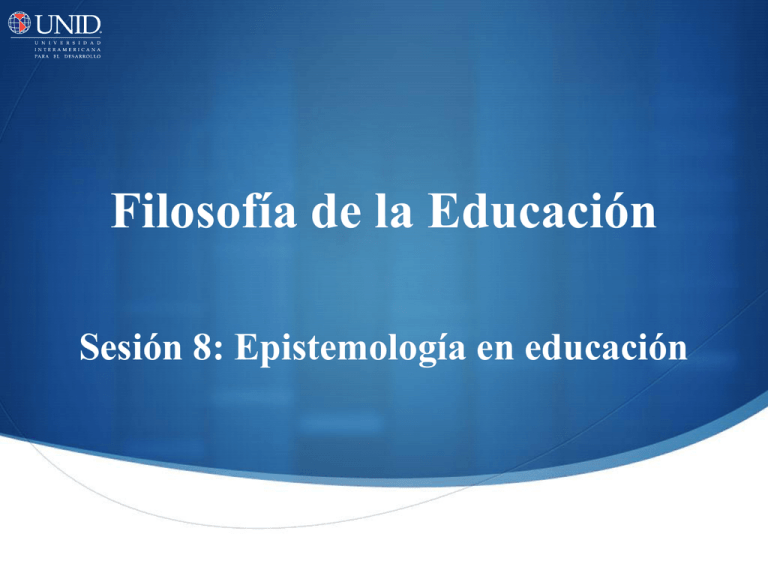 Epistemología En Educación