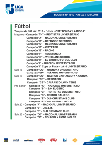 Fútbol - Liga Universitaria