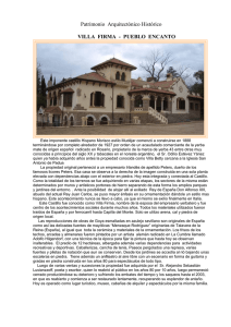 Patrimonio Arquitectónico Histórico Inventario Nº