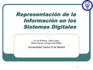 Representación de la Información en los Sistemas Digitales