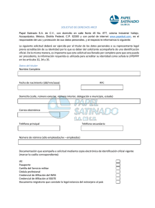 solicitud de revocacion - Papel Satinado SA de CV