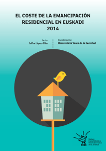 El coste de la emancipación residencial en Euskadi