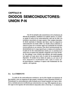Page 1 CAPTULO II DIODOS SEMICONDUCTORES: UNION P