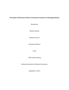 The Impact of Monetary Policies of Advanced Countries on