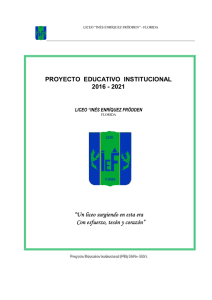 PROYECTO EDUCATIVO INSTITUCIONAL LICEO "INÉS