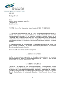 Informe Final QC-7/2015 - Contraloría Departamental del Valle del