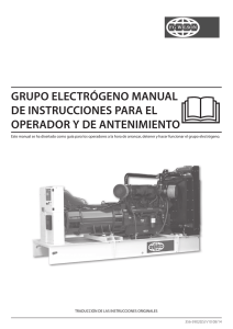 grupo electrógeno manual de instrucciones para el
