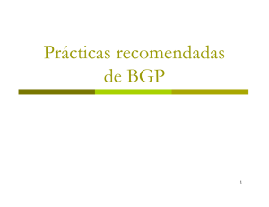 Prácticas recomendadas de BGP