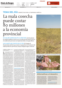 La mala cosecha puede costar 80 millones a la economía provincial