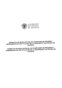 DE VALENCIA - UPV Universitat Politècnica de València