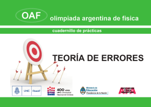 teoría de errores - FaMAF - Universidad Nacional de Córdoba