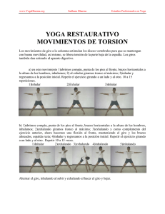 yoga restaurativo movimientos de torsion