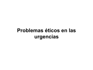 TEMA 16. Problemas éticos de las urgencias