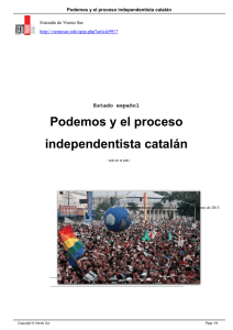 Podemos y el proceso independentista catalán