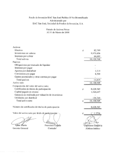 Page 1 Fondo de Inversión BAC San José Publico D No