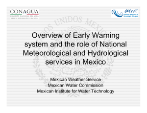 Overview of Early Warning system and the role of National
