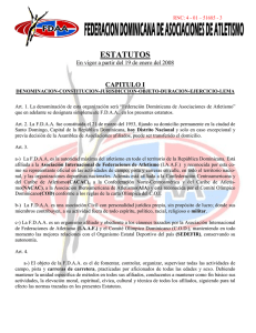 descargar estatutos - Federación Dominicana de Atletismo