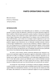 Parto operatorio vaginal fallido. Conducta y resultados