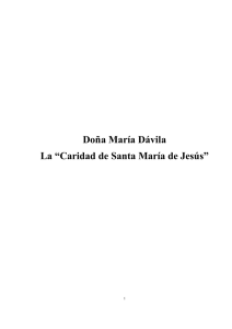 Doña María Dávila La “Caridad de Santa María de
