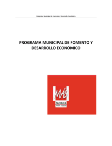 programa municipal de fomento y desarrollo económico
