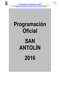 Programacion Oficial 2016.