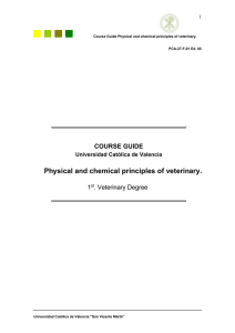 Physical and chemical principles of veterinary.