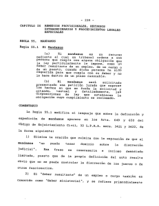 regla 55. mandamus - Portal de la Rama Judicial