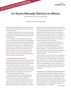 Un Nuevo Mercado Eléctrico en México