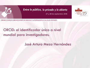 José Arturo Meza Hernández ORCID: el identificador único a nivel
