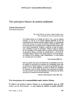 Riechmann, J. – Tres principios básicos de justicia ambiental