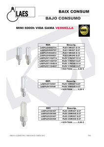 01. LAES BOMBETES BAIX CONSUM 6000 h