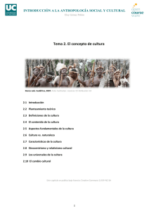 Tema 2. El concepto de cultura