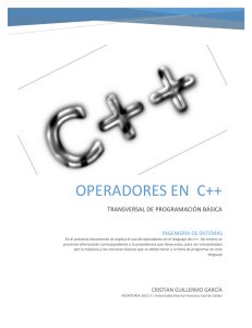 OPERADORES EN C++