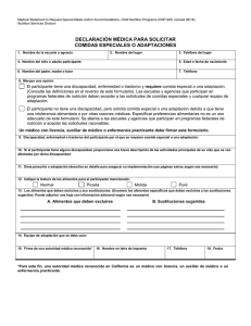 Medical Statement Form (Spanish) - USDA Civil Rights (CA Dept of